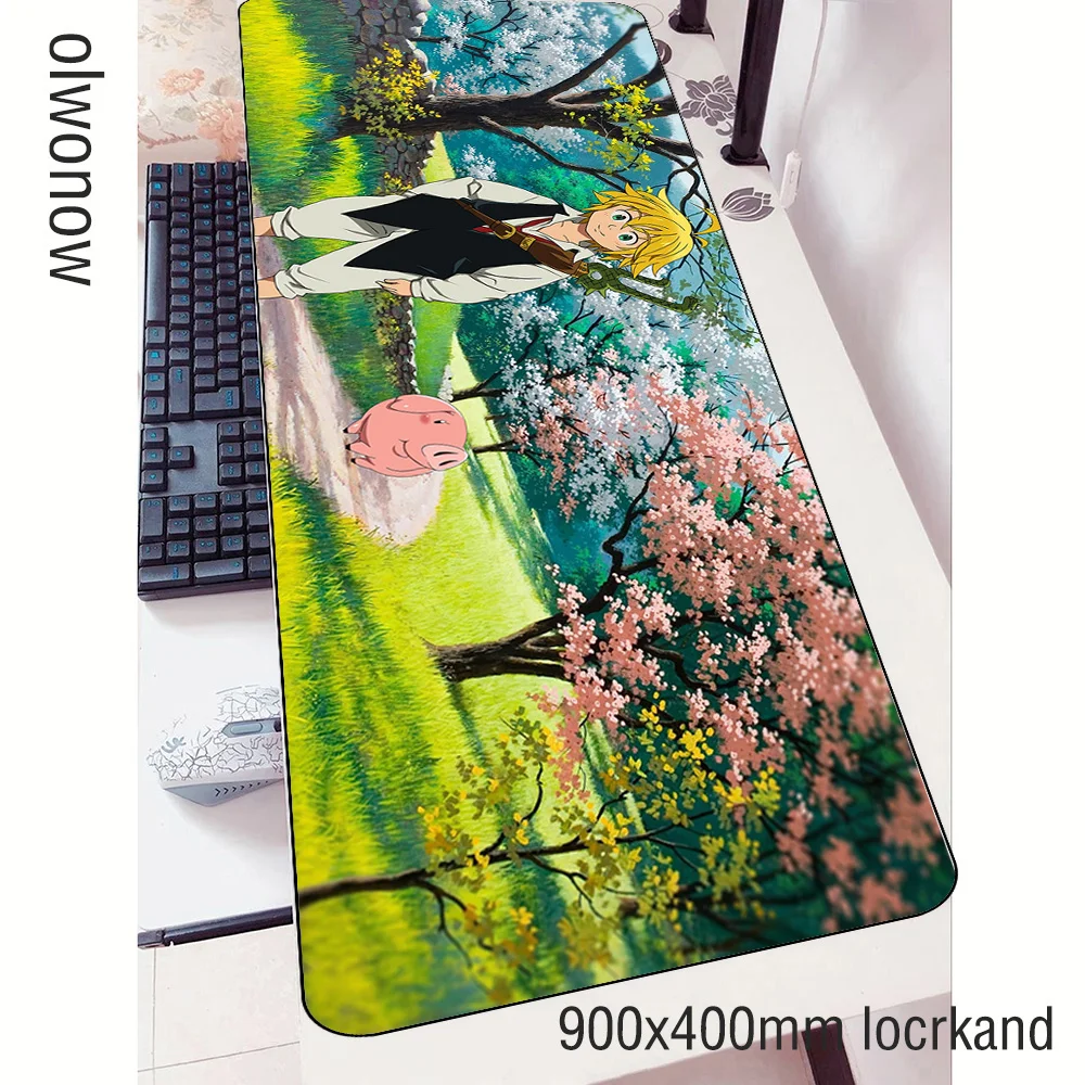 Nanatsu no taizai padmouse 900x400x3 мм игровой коврик для мыши мышь под заказ геймер компьютерный стол мальчик подарок коврик notbook mousemate pc