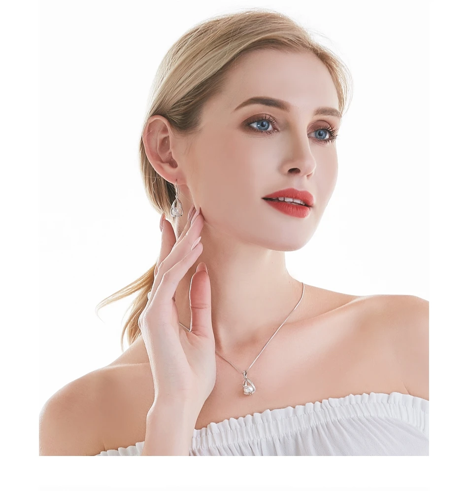 HTB1rpMvMwHqK1RjSZFPq6AwapXav - Natural Freshwater Pearl Drop Earrings For Women Elegant 925 Sterling Silver Anti allergy Earrings DIY Cage Jewelry 2019 cauuev