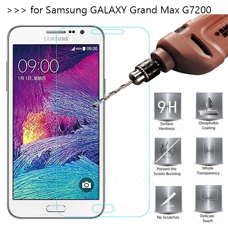 10 шт./лот Премиум закаленное Стекло Экран протектор для samsung GALAXY Grand Max G7200 защитная