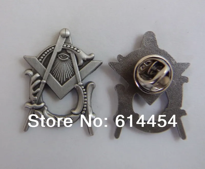 

Masonic Lapel Pins Badge Mason Freemason Antique Silver Style B21
