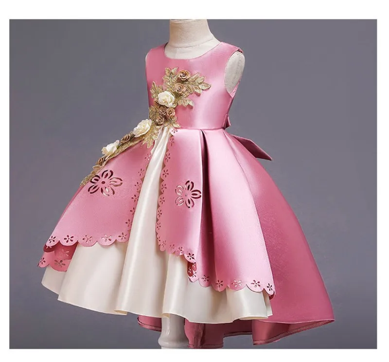 High quality Flower Girls Wedding Dress For Girls Party Dress Children Costume Kids Dresses For Girls Princess Dress 3 6 10 Year