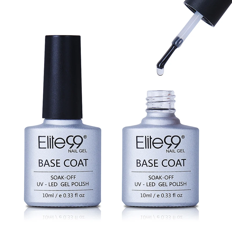 

Elite99 10ml Base Coat Soak Off Gel Nail Polish UV LED Lamp For Long Lasting Foundation Nail Gel Varnish Nail Art Manicure