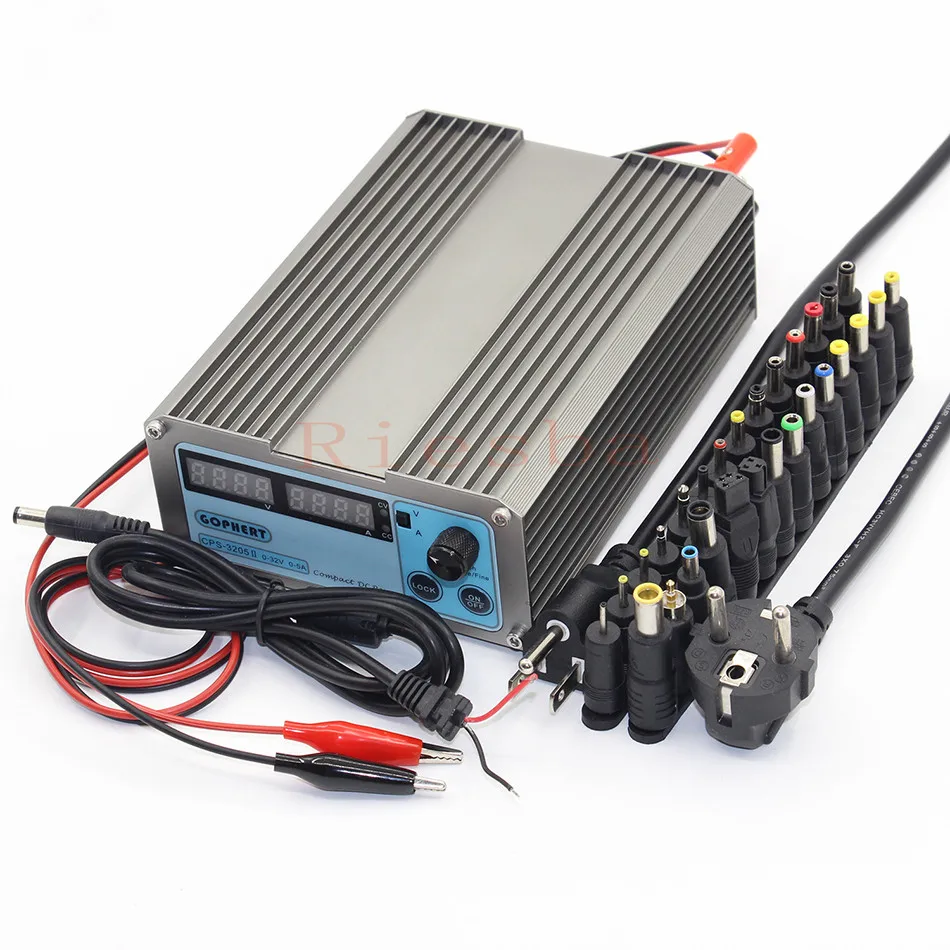 CPS-3205II 0-32 V/0-5A 160W низкая мощность Цифровой Регулируемый источник питания постоянного тока+ адаптер постоянного тока CPS-3205
