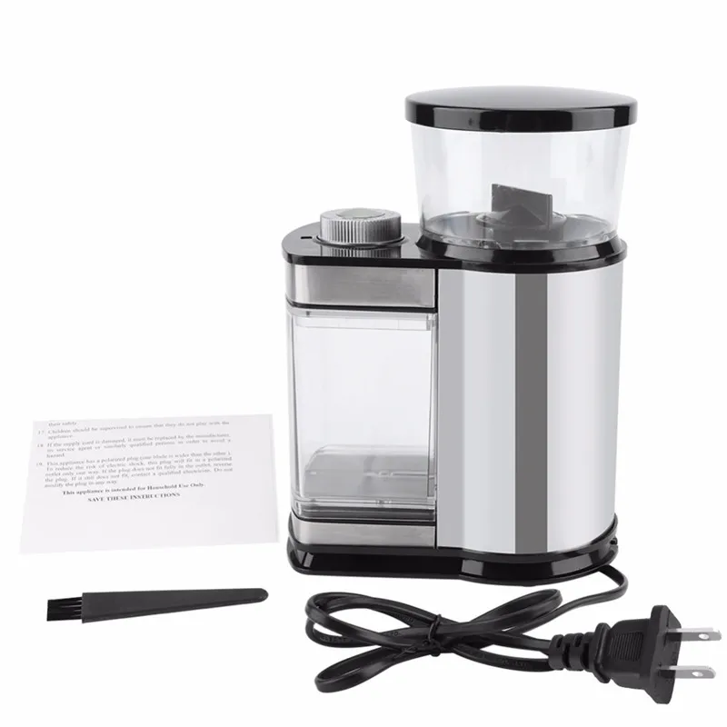 Automatic Electric Coffee Grinder Machine Coffee Burr Mill Storage Capacity Beans Mill Herbs Nuts Sonifer US/EU Plug Automatic Electric Coffee Grinder Machine Coffee Burr Mill Storage Capacity Beans Mill Herbs Nuts Sonifer US/EU Plug