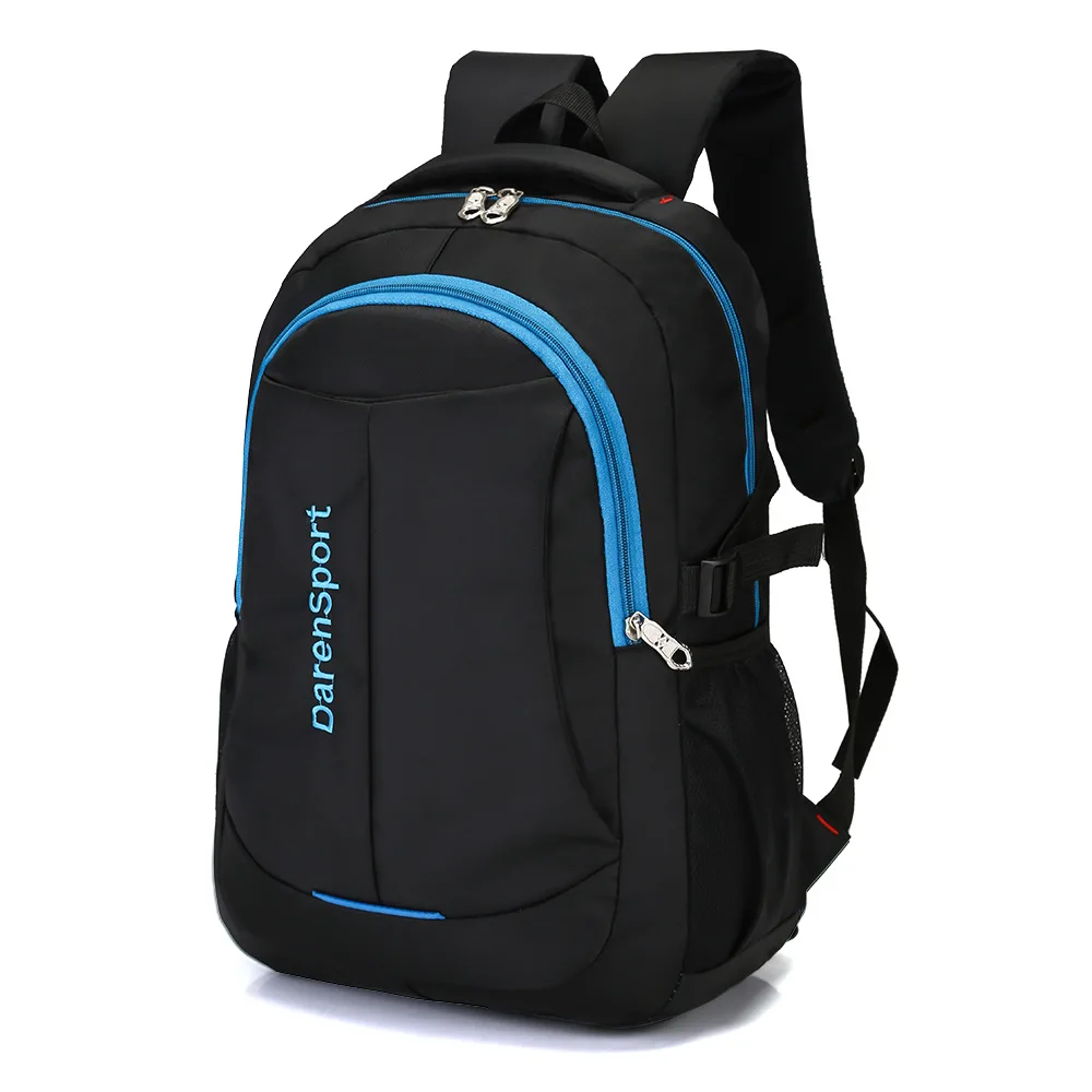 Мужской рюкзак для путешествий, Мужская Высококачественная Водонепроницаемая оксфордская мужская сумка для ноутбука, Модный деловой рюкзак, повседневная черная Дорожная сумка - Цвет: Синий