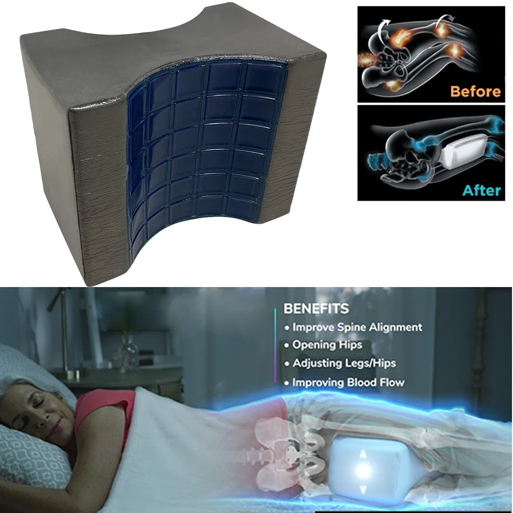 Leg Pillow Wedge Pressure Relief Sleep Support Aid Knee Pillows Sciatic