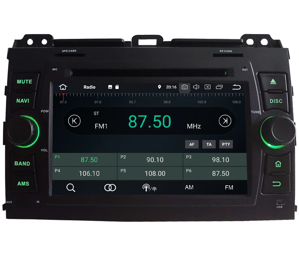 Flash Deal 7" Octa Core 4G Android 8.1 4GB RAM 64GB ROM RDS BT Car DVD Multimedia Player Stereo Head Unit For Toyota Prado LC120 2004-2010 2