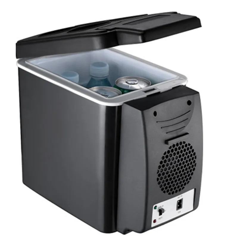 6L Мини-Автомобильный холодильник с подогревом 2 в 1 Многофункциональный 12 в дорожный холодильник портативный электрический холодильник с морозильной камерой