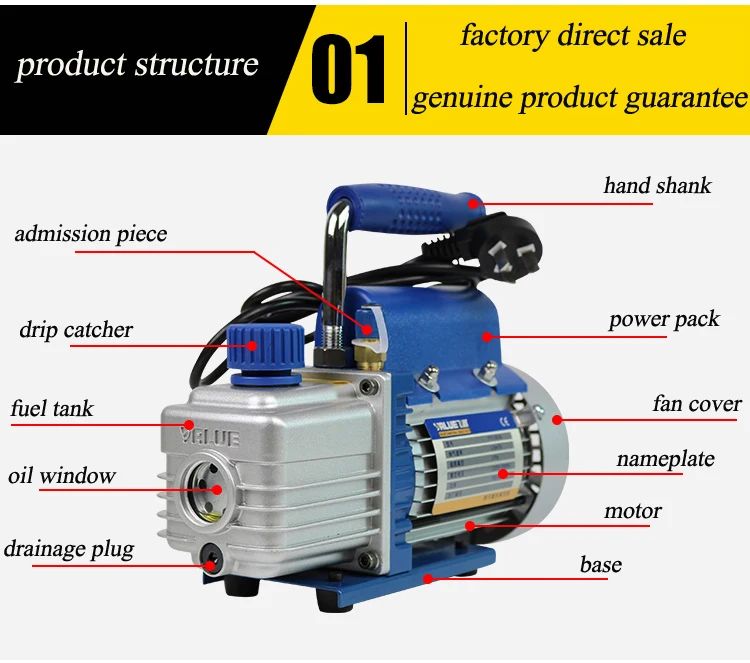 FY-1H-N Мини Воздушный Вакуумный насос 220 в воздушный компрессор lcd сепаратор ламинатор ОВК холодильные инструменты для ремонта