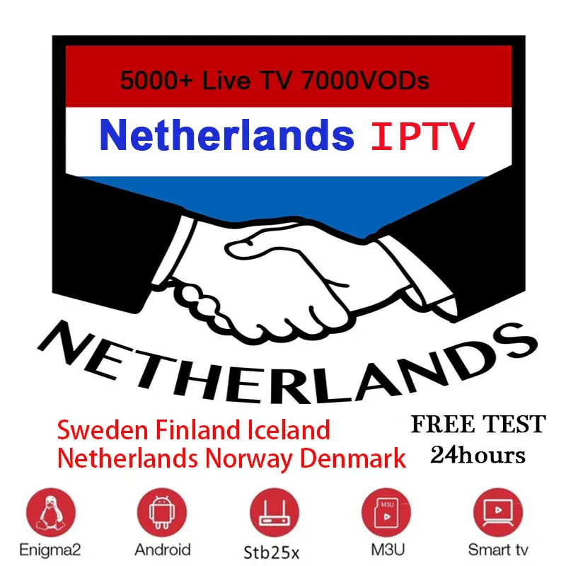 

1 year Nederland iptv for Spain Francel USA subscription support iptv m3u Android MAG Smart tv PC VLC Enigma2 pk h96 x96