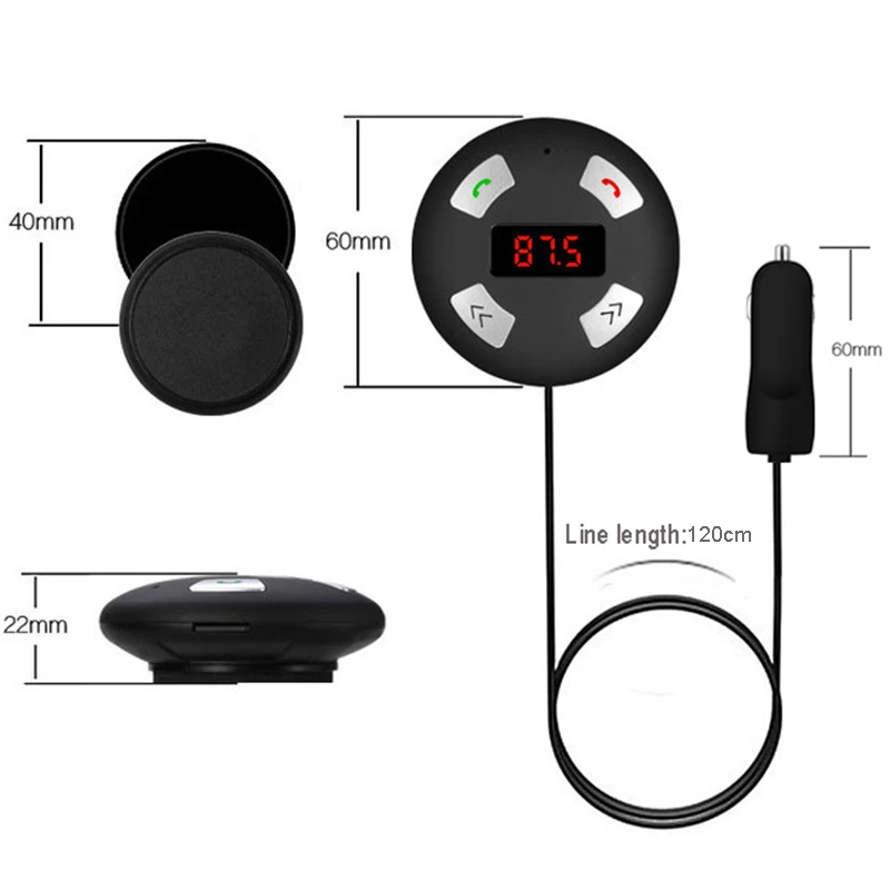 Автомобильный комплект JINSERTA Bluetooth 4 0 громкая связь FM передатчик MP3 плеер