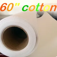 60in x 30 m растворитель глянцевый хлопковый холст желтый задняя цифровая печать 350gsm