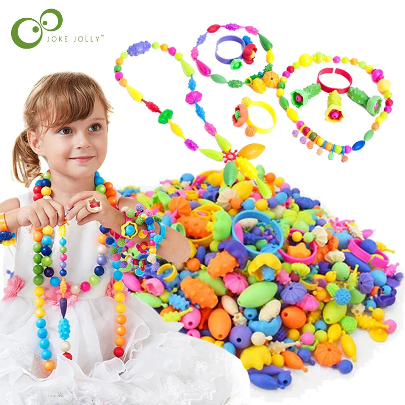 500g About 380pcs Pop Beads Toys Snap Together Jewelry Fashion Kit DIY
