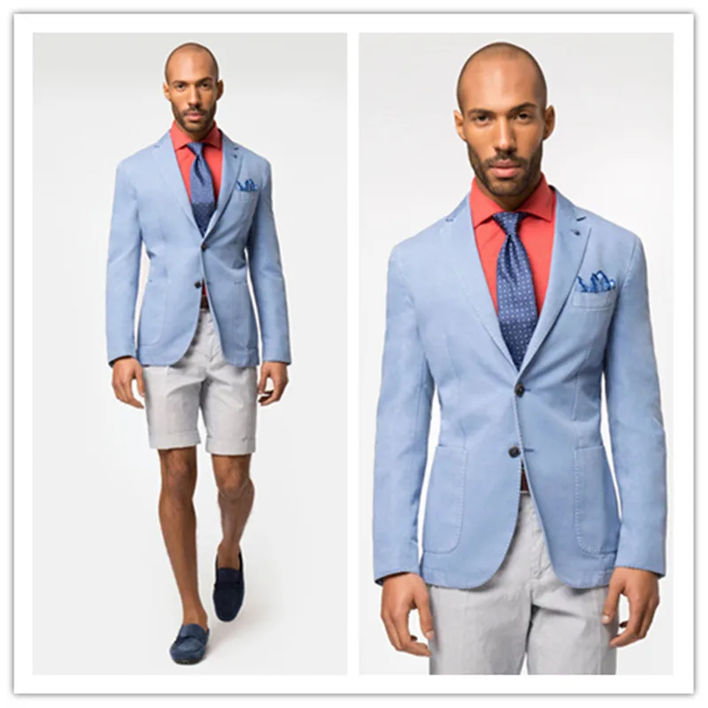 mens casual blue blazer