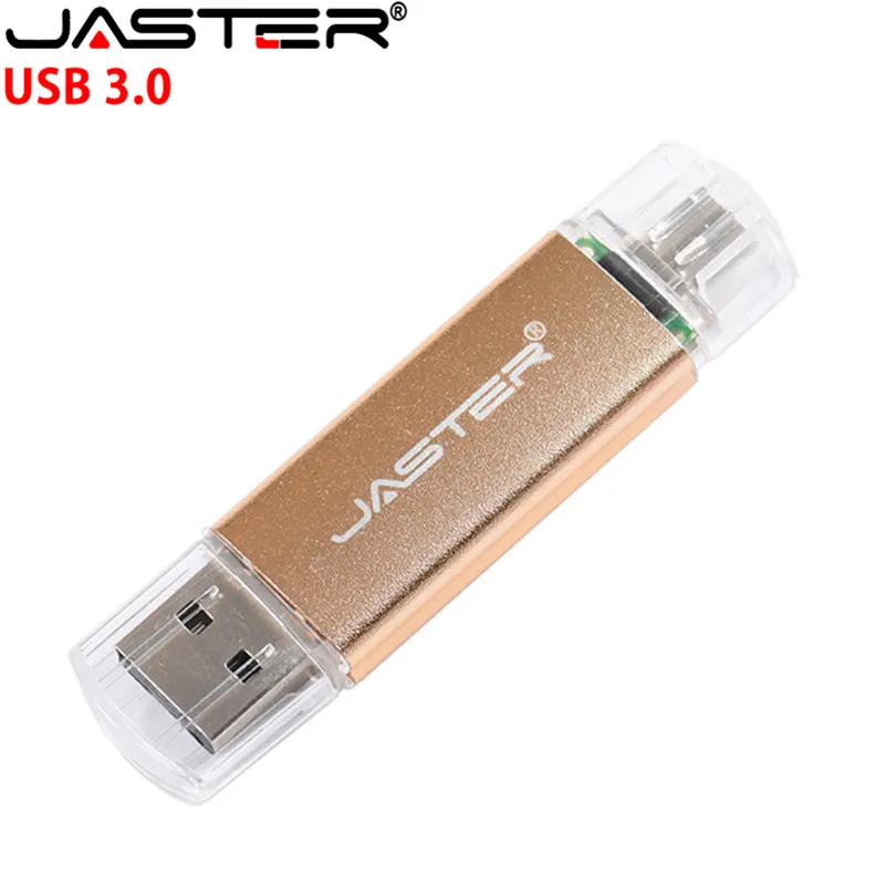 Новинка, JASTER, OTG USB флеш-накопитель, высокоскоростной флеш-накопитель, 128 ГБ, 64 ГБ, 2 в 1, микро Usb флешка, 3,0, 32 ГБ, 16 ГБ, 8 ГБ, флеш-накопитель, флешка