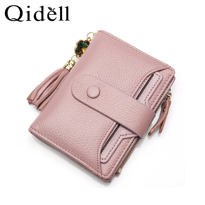 

2018 Pretty Lovely Mini Foldable Girl Use Purse/Wallet Genuine Leather