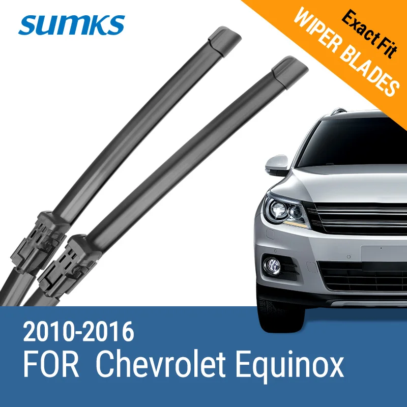 Sumks Wiper Blades For Chevrolet Equinox 24"&17" Fit Push Button Arms