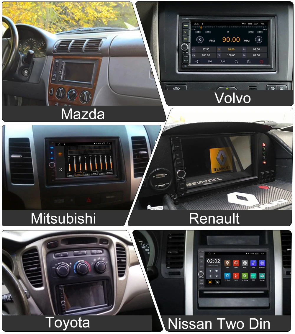 Top 7" Android 8.0 Quad Core 2G+16G Universal Double 2 Din Car Audio Stereo GPS Navigation Car Radio Kits Car Multimedia RDS no dvd 0 Top 7" Android 8.0 Quad Core 2G+16G Universal Double 2 Din Car Audio Stereo GPS Navigation Car Radio Kits Car Multimedia RDS no dvd 0