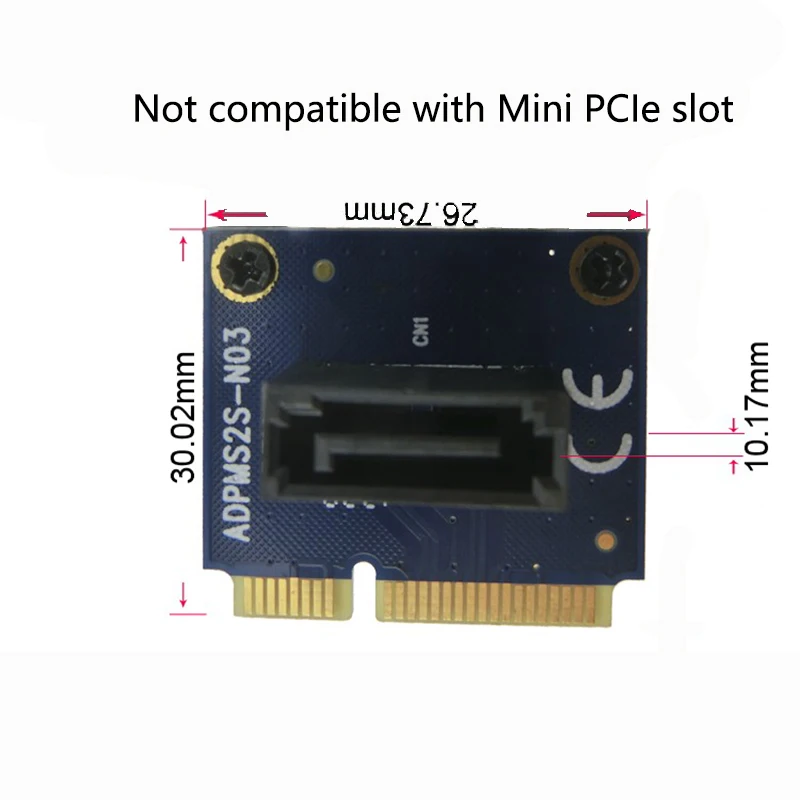 mSATA SSD to SATA 7pin PCB Adapter MSATA testing PCB tools-in Add On ...