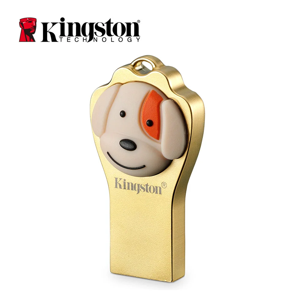 

Kingston USB Flash Disk Pendrive 64gb cle usb Cartoon Memory Stick Limited Edition Metal Dog Key usb 3.1 Pen Drive