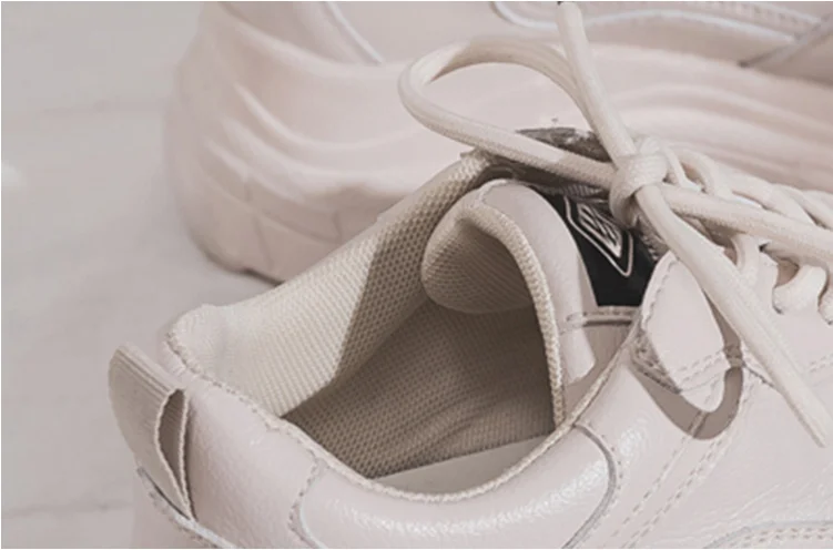Tleni/женские кроссовки; сезон весна-лето; Новинка года; белая обувь на толстой подошве для студентов; маленькие белые туфли; спортивная обувь; ZD-43