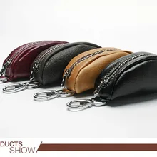 JudFashion Мягкая Натуральная Воловья кожа ручной работы первый слой воловья кожа унисекс маленький брелок сумка автомобильный брелок