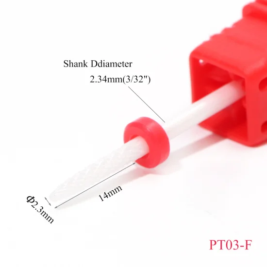 16 типов керамических сверл для удаления кутикулы, сверла для ногтей, роторные электрические фрезы, фрезы для маникюра, педикюра, пилка для ногтей, TRCHPT01-07 - Цвет: PT03-F