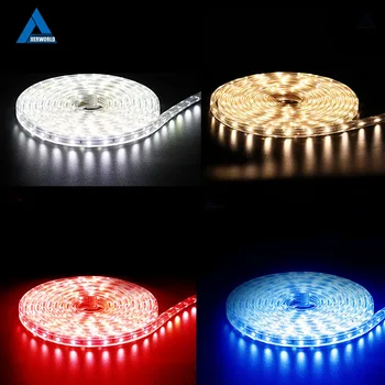 

220V Tape Strip Waterproof High Safety High Brightness SMD 5050 Led Tape Strip Light White LED Strip Decorative Led Lights