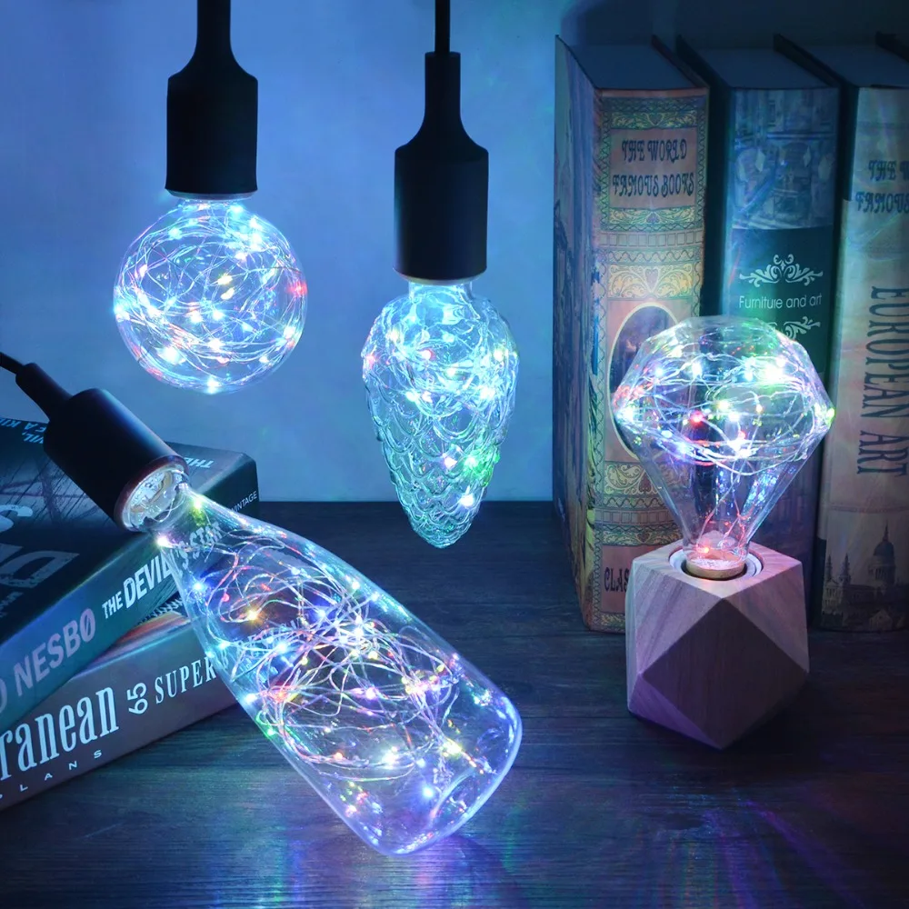 

LED Night Light Bulbs Bedroom Study Decoration 220V LED String 110V E27 LED Filament Lamp For Desk Table Home Lighting Xmas luz