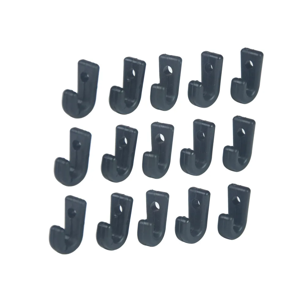 15 Flat plastic J hooks Lashing Hooks for Kayak Bungee Cord kayak