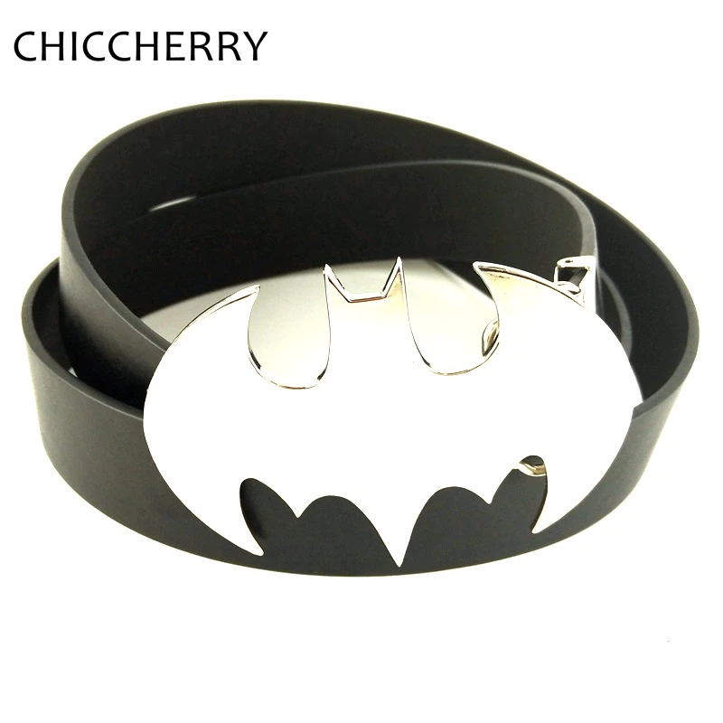 Nueva moda novedad Batman punk hebillas con Macho negro pu cinturones de cuero para los hombres accesorios|belt wallet|belt slimbelt brand - AliExpress