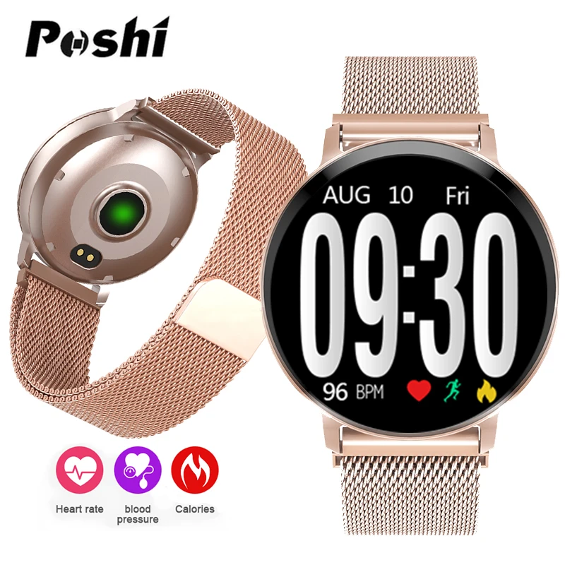 

Men Women Smart Watch Sports Fitness Tracker Heart Rate Monitor Blood Pressure Waterproof Bluetooth Smartwatch for IOS Android