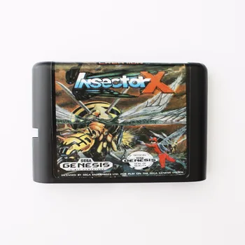 

Insector X 16 bit SEGA MD Game Card For Sega Mega Drive For Genesis