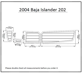 

2004 Baja Islander 202 Swim Platform Pad Boat EVA Teak Decking 1/4" 6mm