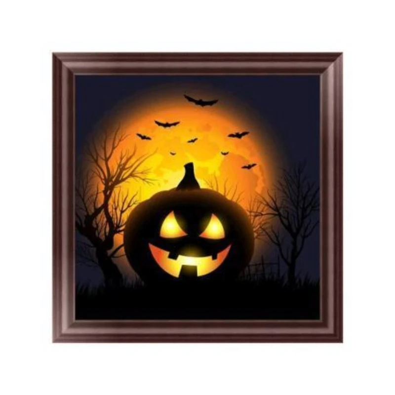 

New DIY Pumpkin 5D Diamond Embroidery Painting Rhinestone Cross Stitch Home Decor