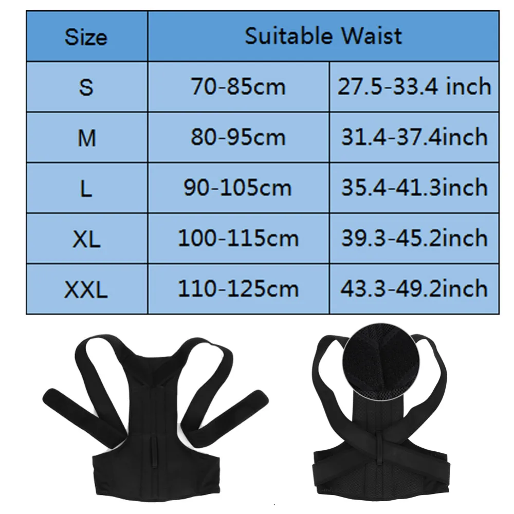 Корсет для спины для взрослых Корректор осанки для спины, плеч, поясницы, подтяжки для позвоночника, пояс для коррекции осанки, поддержка спины для мужчин и женщин