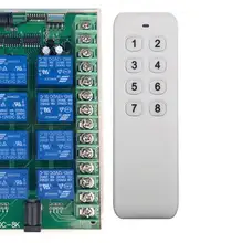 DC 12V 24V 8 CH Каналы 8CH RF Беспроводной дистанционного Управление переключатель дистанционного Управление Системы приемник передатчик 8CH реле 315/433 МГц