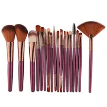 18 pçs pincéis de maquiagem ferramenta cosméticos pó sombra de olho fundação blush mistura beleza compõem escova maquiagem maange