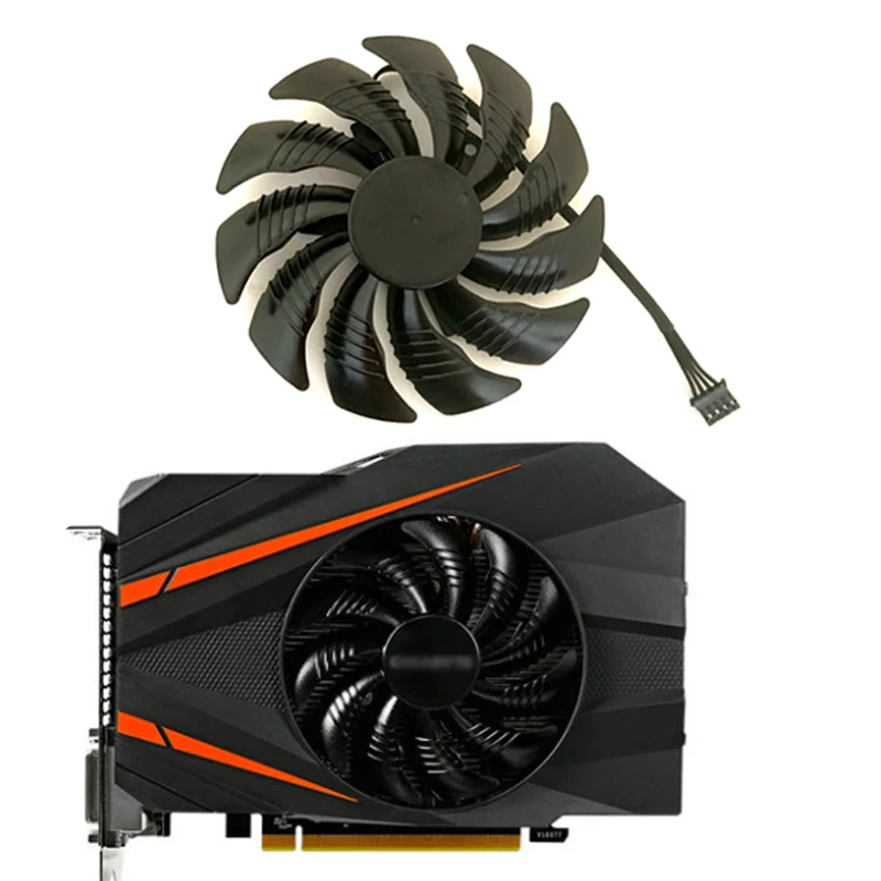 Кулер для Gigabyte Geforce GTX1070 1060 GTX 1050 Ti Mini ITX G1 Radeon 1 шт.|Кулеры/вентиляторы/системы