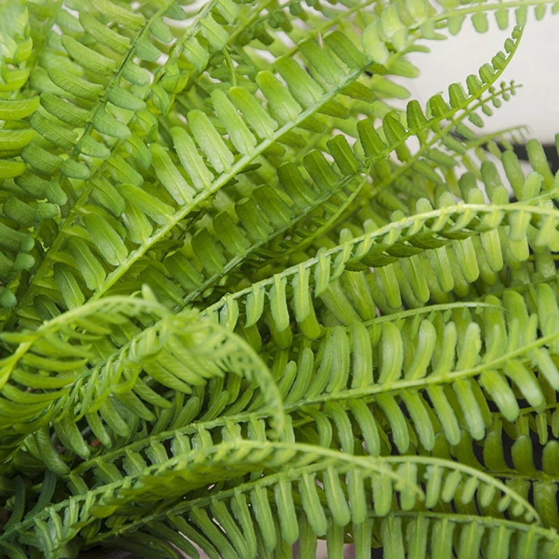 1 шт. 45 см Пластик моделирование зеленые растения 7 вилка персидский букет листьев шелк искусственные листья персидские листья, Главная