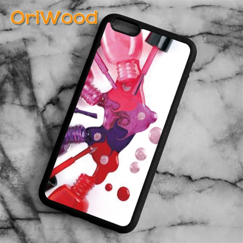 

OriWood nail polish Styles Case cover for iPhone 5 6s 7 8 plus X XR XS 11 pro max Samsung Galaxy S6 S7 edge S8 S9 S10 plus