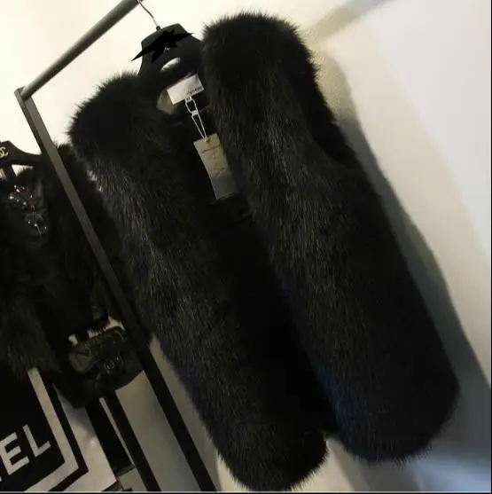 Nouveau De Vestes Z309 Manteau En Chaud Taille 2018 Plus La Faux Femme Femmes Fausse Fourrure Artificielle D'hiver Gilet Gilets rEwUrxq07