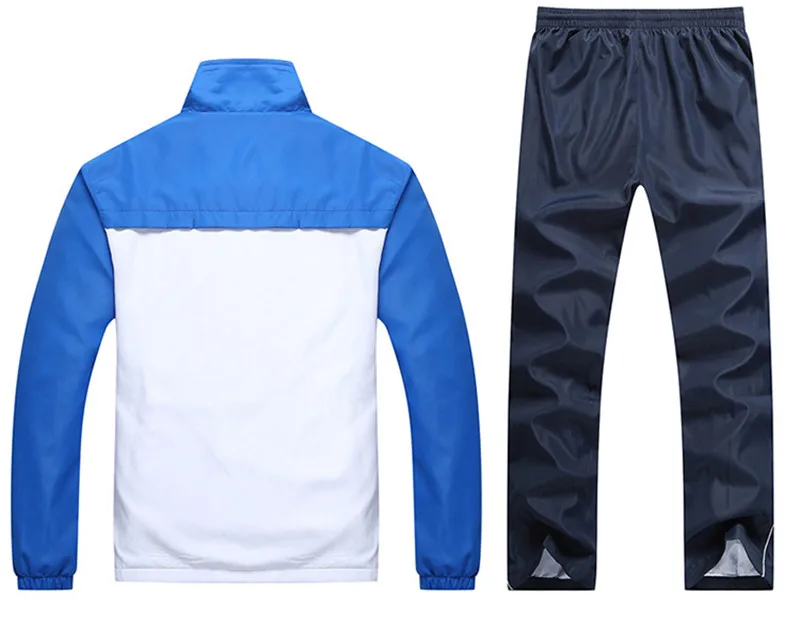 Спортивная одежда для мужчин, весенне-осенний комплект, тренировочный костюм, 2 предмета, куртка+ штаны, одежда для молодых мужчин, повседневный спортивный костюм, Азиатский размер L-4XL