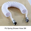 Bathroom Faucet Replacement Parts Shower Hose Bidet Sprayer Hose 3 Meters PU Spring Pipe Plumbing Hoses EL011 ► Photo 2/3
