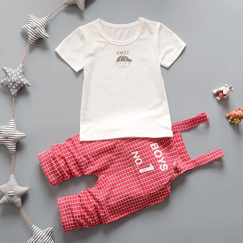 Children Cotton Clothing Summer Leisure Clothes Boys Toddler T Shirt