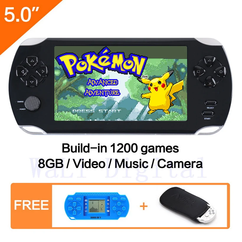 5 Inch 8G Game Handheld New LCD Color Screen Video Game Console Built