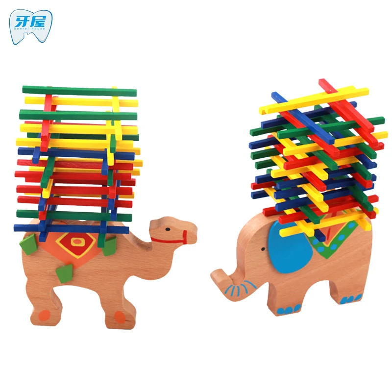 Dental house Wooden toys math educational tools for 5 7 years old kids