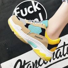 Новые весенние женские кроссовки; повседневная обувь; женская обувь на платформе для студентов; обувь на плоской подошве