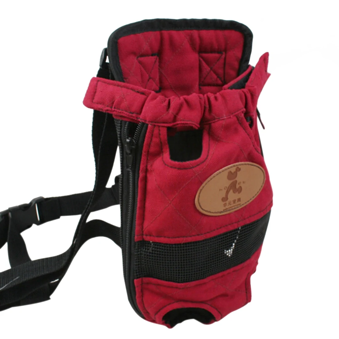 Dog Carriers Fashion Red Color Travel Dog Backpack Breathable Pet Bags