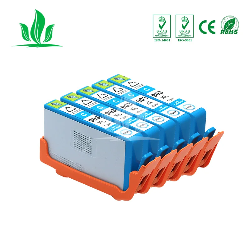

5pcs 903xl Compatible Ink Cartridge for HP903 HP 903 hp 903XL suit for Officejet Pro 6970 6950 6960 Printer